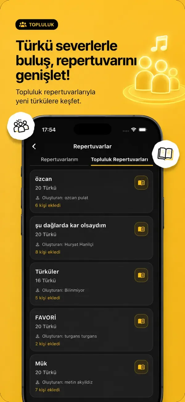 Saz Söz uygulama ekran görüntüsü — okuma modu.