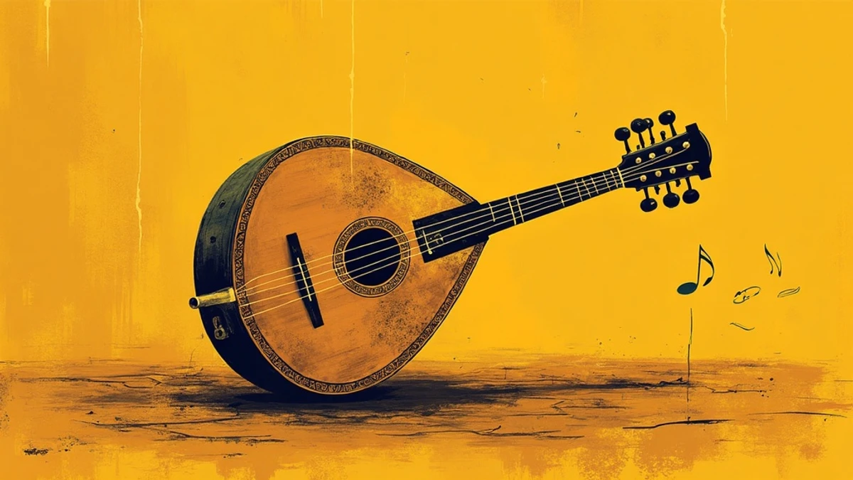 Bağlama Nasıl Akort Edilir? için Türk halk müziği temalı kapak görseli